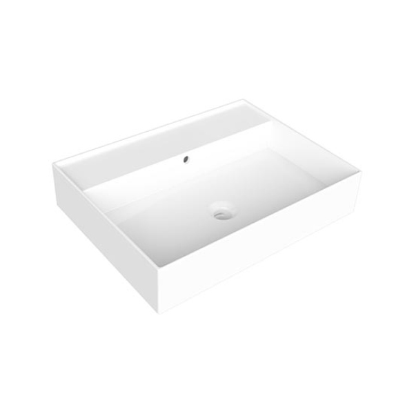 Parisi Twenty 60 Full Bowl Bench Basin - No Tap Hole - Gloss White