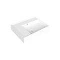 Parisi Twenty 60 Right Bowl Bench Basin - No Tap Hole - Gloss White - TC20620