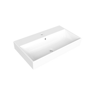 Parisi Velca 80 Wall Basin - 1 Tap Hole - Gloss White - TC18801/S