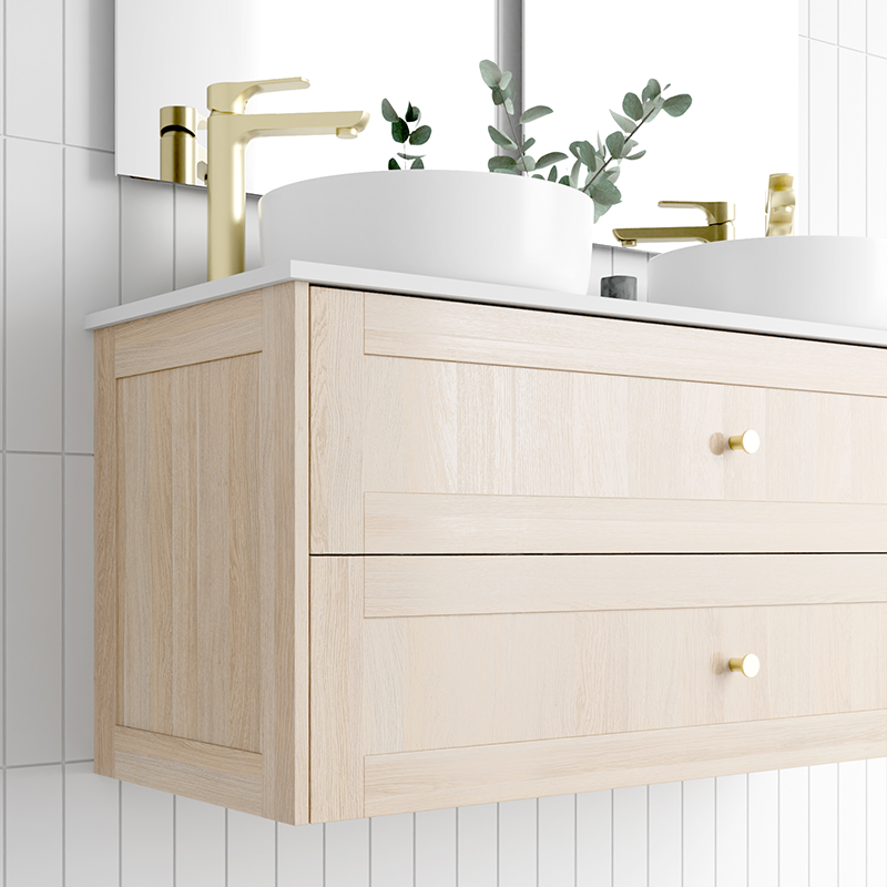 Marquis Pier Wall Hung Vanity with Symphony Top & Basin - 900mm