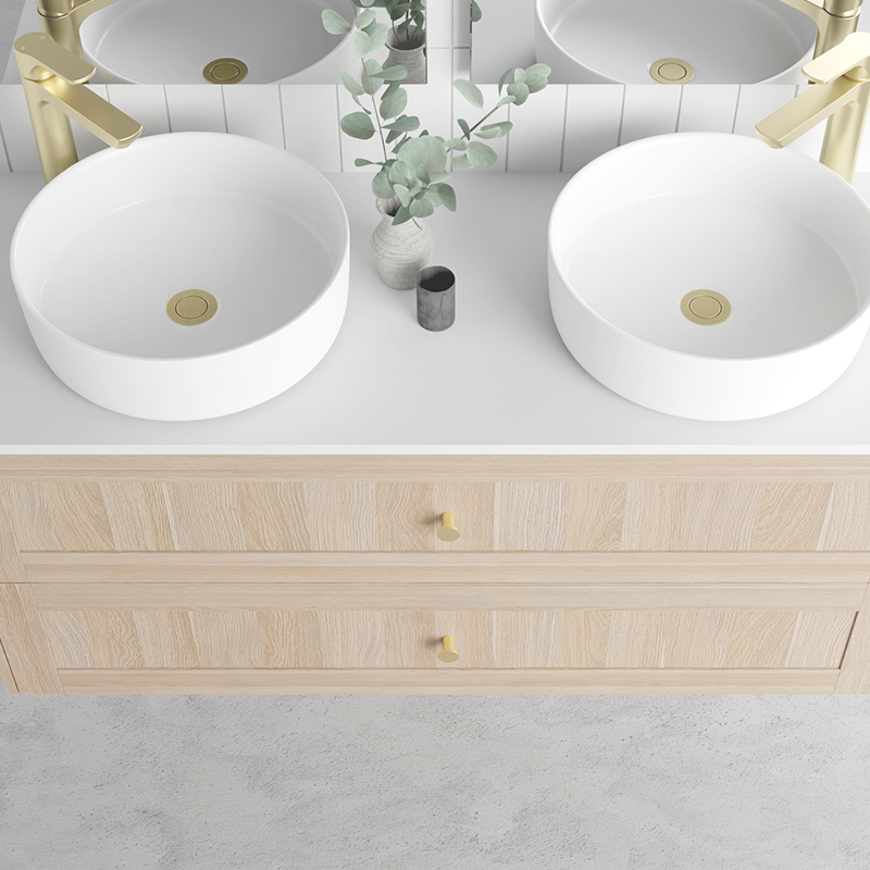 Marquis Pier Wall Hung Vanity with Symphony Top & Basin - 900mm
