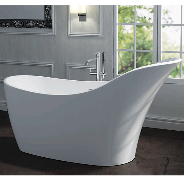 Pietra Bianca Anna 1690mm Freestanding Bath - White Matte - PB4011-WM