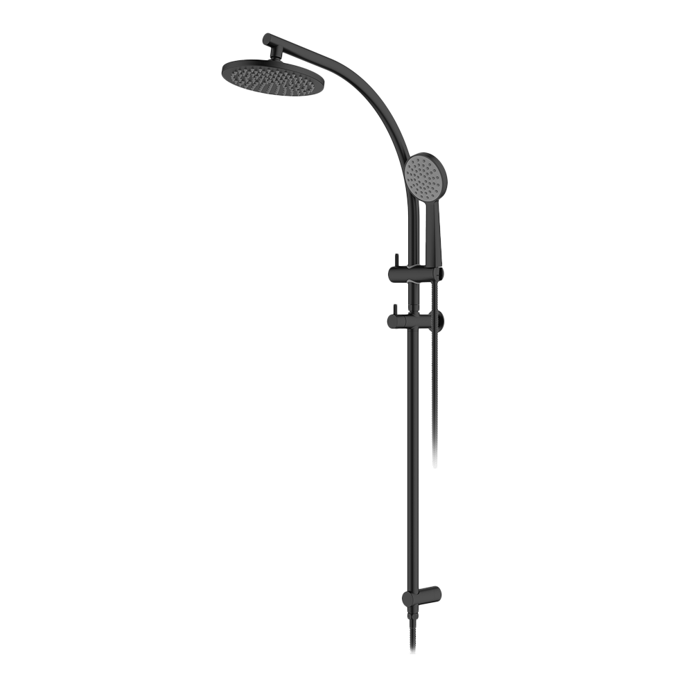 Gareth Ashton Curve Rail and Hand Shower Ensemble – Black