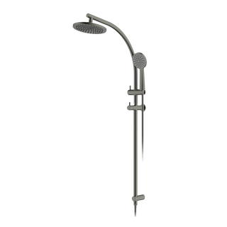 Gareth Ashton Curve Rail and Hand Shower Ensemble – Gun Metal
