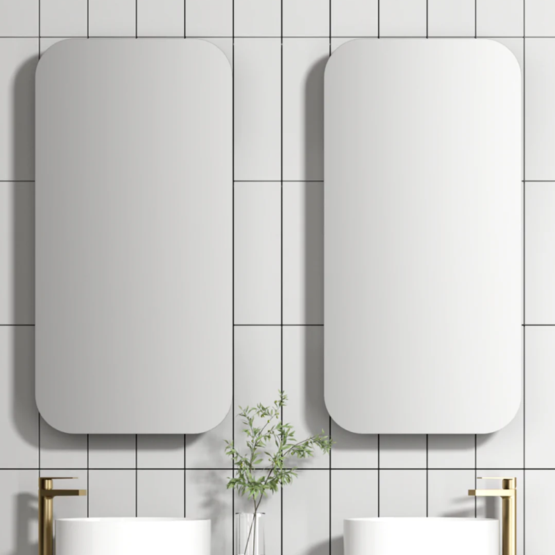 Cassa Design Rectangle Matte White Shaving Cabinet - REC9045MW