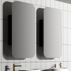 Cassa Design Rec 900 x 450 Matte Black Shaving Cabinet - REC9045B