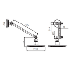 Oliveri Rome High Rise Hand Shower Chrome - RO140011CR