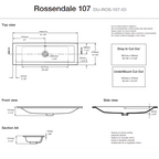 Victoria + Albert Rossendale 107 Under Counter Basin - Gloss White - DU-ROS-107-IO