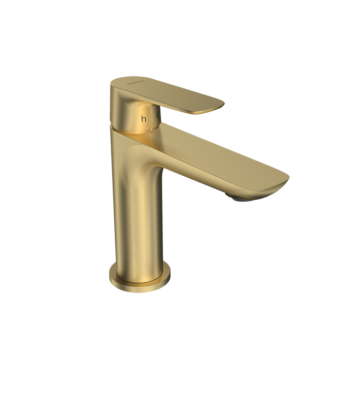 Parisi Slim II Basin Mixer - Brushed Brass - S2.01-1H.46