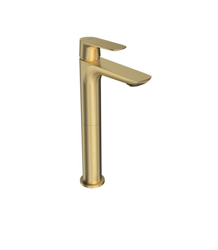 Parisi Slim II High Basin Mixer - Brushed Brass - S2.01-1HH120.46