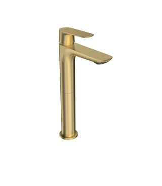 Parisi Slim II High Basin Mixer - Brushed Brass - S2.01-1HH120.46