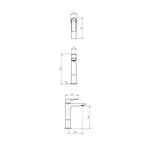 Parisi Slim II Mid Basin Mixer - Fucile - S2.01-1HH60.50