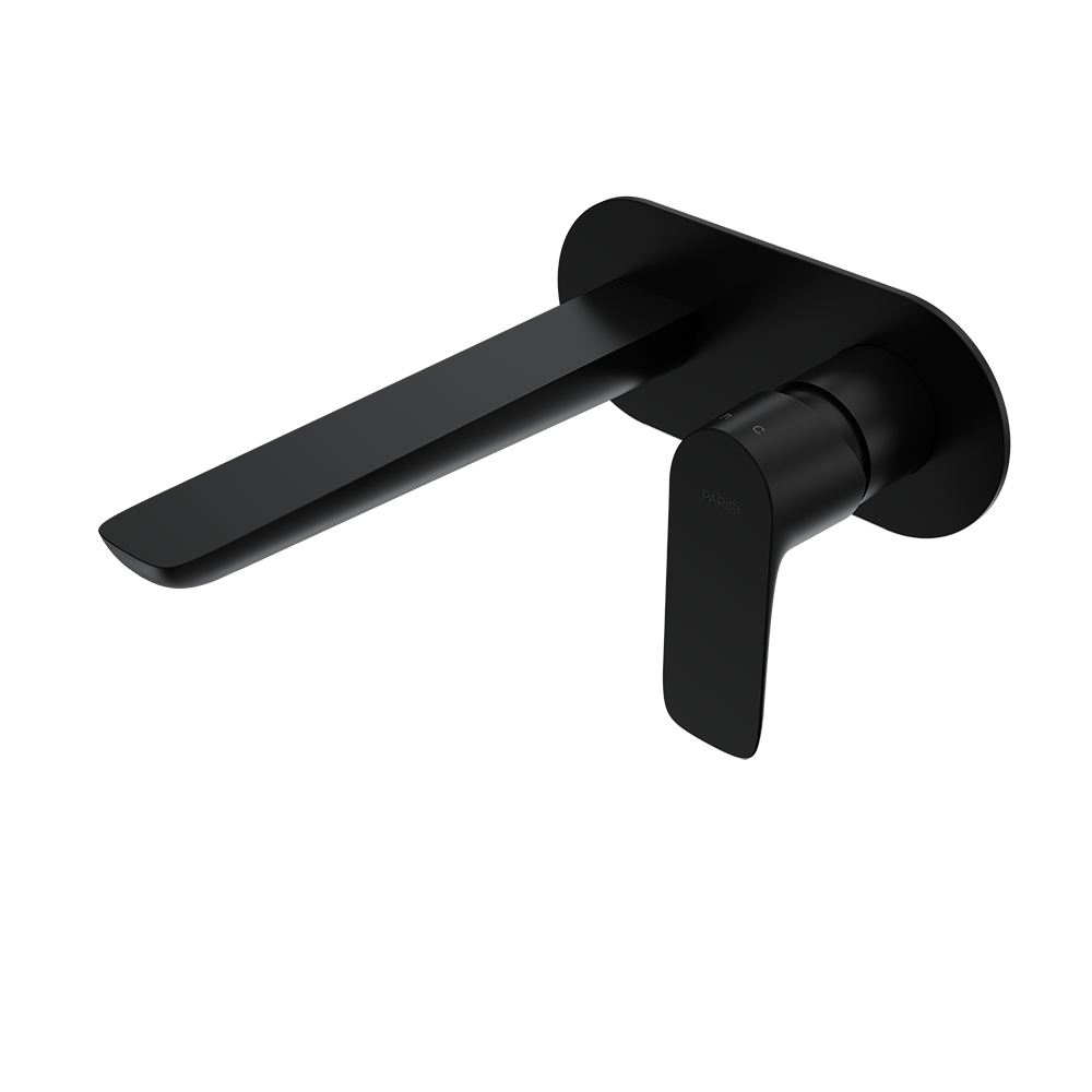 Parisi Slim II Wall Mixer 190mm - Matte Black - S2.01-2E190.02