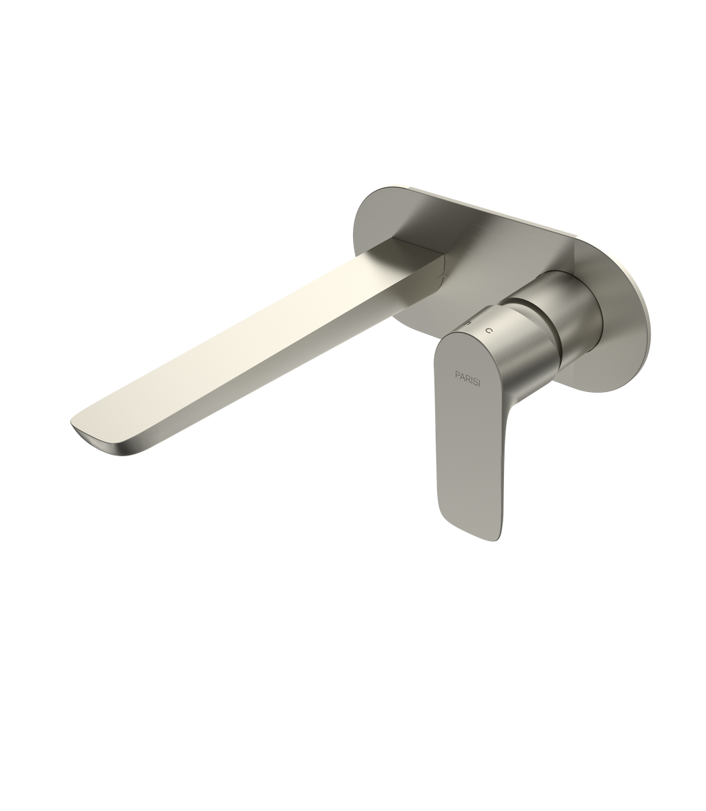 Parisi Slim II Wall Mixer 190mm - Brushed Nickel - S2.01-2E190.41