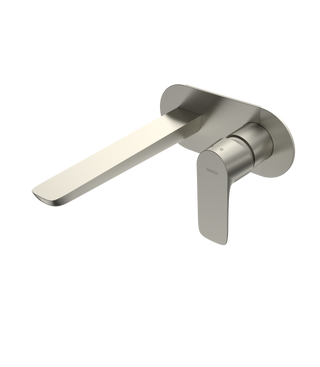 Parisi Slim II Wall Mixer 190mm - Brushed Nickel - S2.01-2E190.41