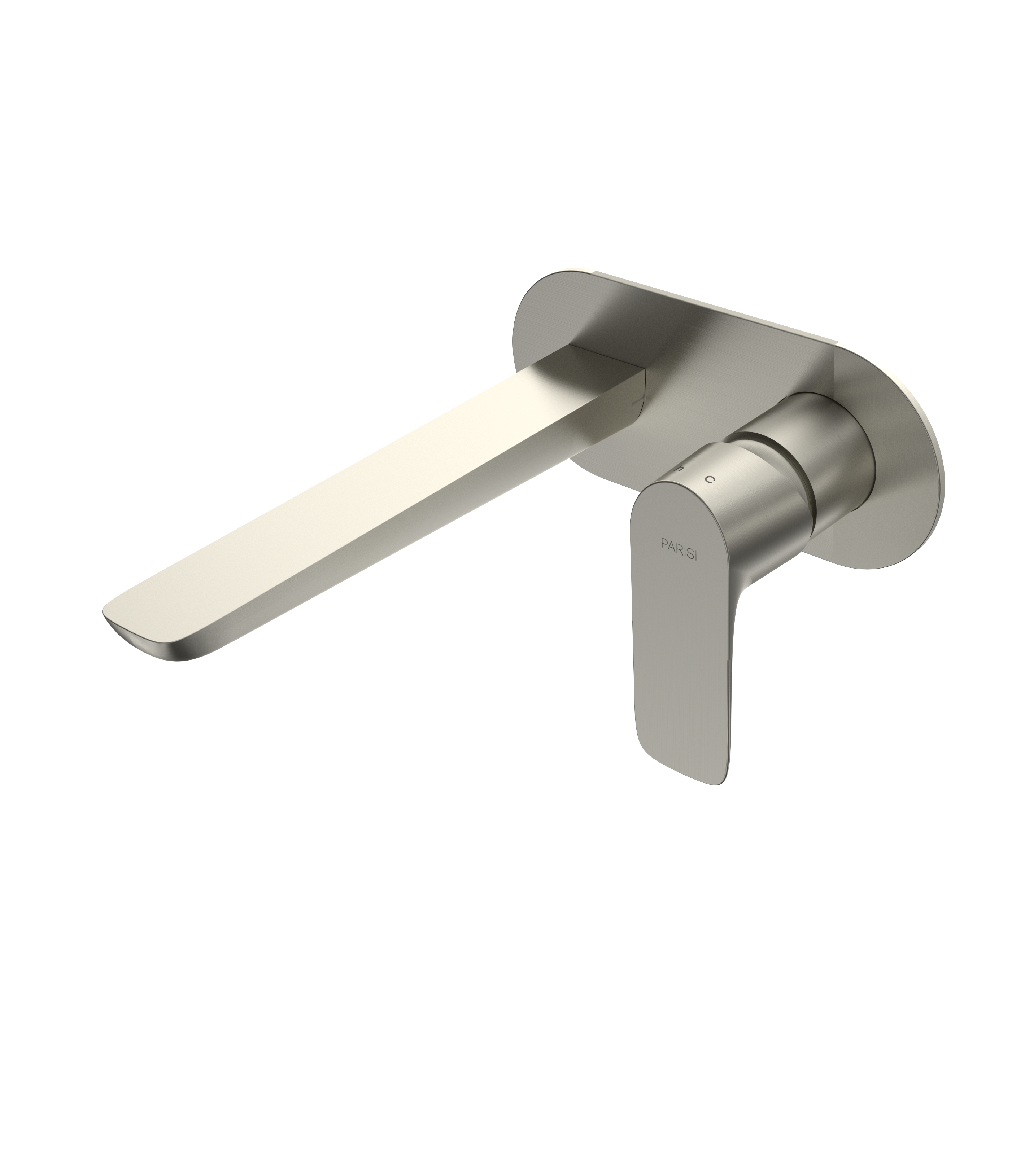 Parisi Slim II Wall Mixer 190mm - Brushed Nickel - S2.01-2E190.41