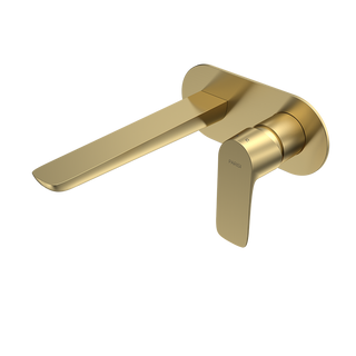 Parisi Slim II Wall Mixer 190mm - Brushed Brass - S2.01-2E190.46