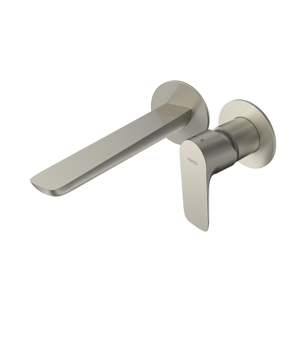 Parisi Slim II Wall Mixer 190mm - Brushed Nickel - S2.01-2RF190.41