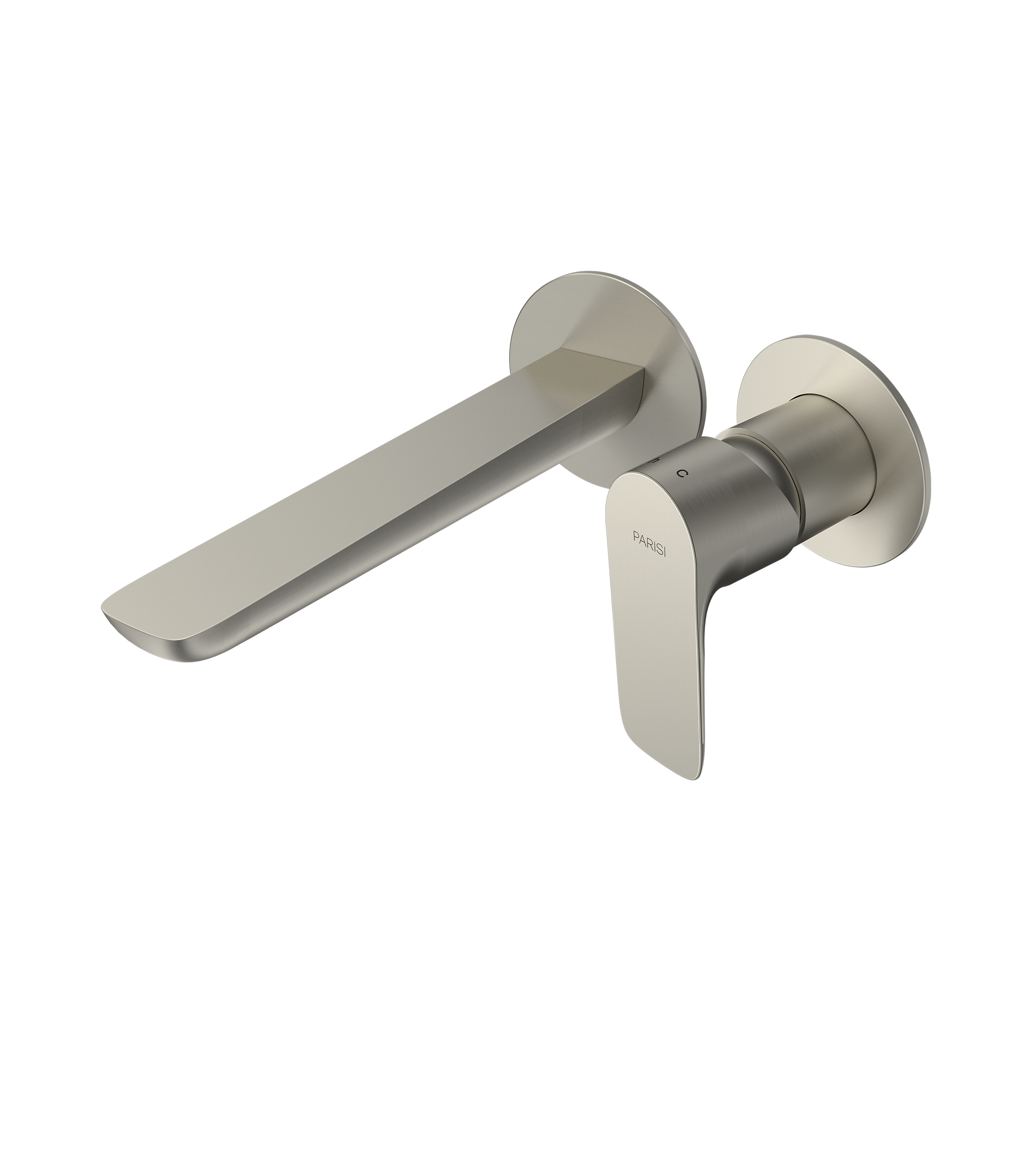 Parisi Slim II Wall Mixer 190mm - Brushed Nickel - S2.01-2RF190.41