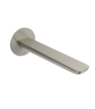 Parisi Slim II Wall Bath Spout 190mm - Brushed Nickel - S2.02WF190.41