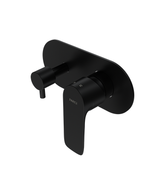Parisi Slim II Wall Mixer with 2-Way Diverter - Matte Black - S2.04.02