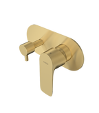 Parisi Slim II Wall Mixer with 2-Way Diverter - Brushed Brass - S2.04.46