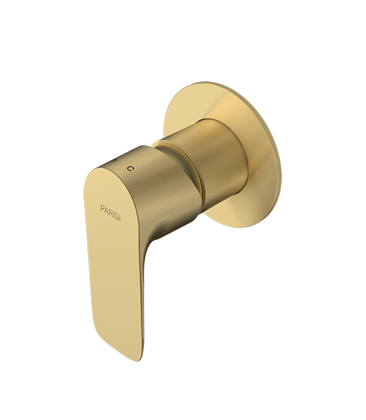 Parisi Slim II Wall Mixer - Brushed Brass - S2.05.46