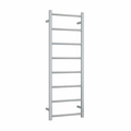 Thermogroup 240V Straight 420 Round Ladder Heated Towel Rail - SR17M Polished Stainless Steel