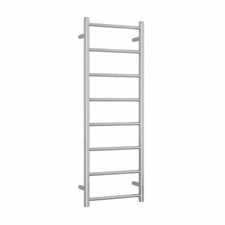 Thermogroup 240V Straight 420 Round Ladder Heated Towel Rail - SR17M Polished Stainless Steel