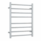 Thermogroup 240V Straight 530 Round Ladder Heated Towel Rail - SR23M Polished Stainless Steel