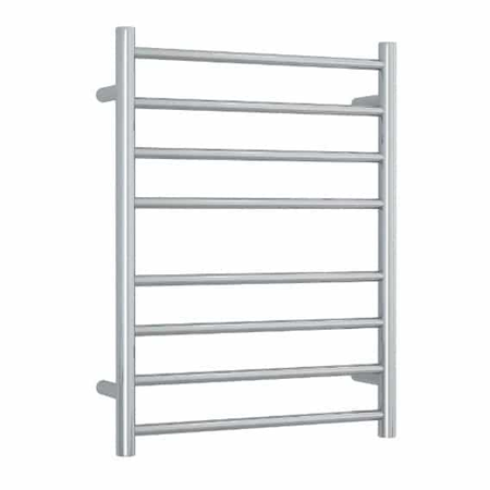 Thermogroup 240V Straight 530 Round Ladder Heated Towel Rail - SR23M Polished Stainless Steel