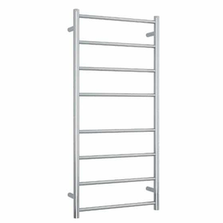Thermogroup Straight 530 Round Ladder Heated Towel Rail - SR27M Polished Stainless Steel