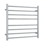 Thermorail 240V Straight 750 Round Ladder Heated Towel Rail - SR33M Polished Stainless Steel