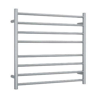 Thermorail 240V Straight 750 Round Ladder Heated Towel Rail - SR33M Polished Stainless Steel