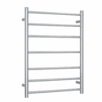 Thermogroup 240V Straight 600 Round Ladder Heated Towel Rail - SR44M Polished Stainless Steel