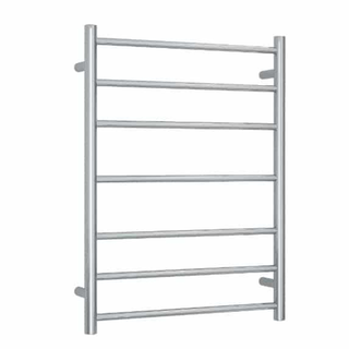 Thermogroup 240V Straight 600 Round Ladder Heated Towel Rail - SR44M Polished Stainless Steel