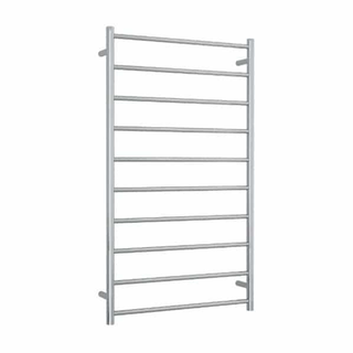 Thermorail 240V Straight 700 Round Ladder Heated Towel Rail - SR69M Polished Stainless Steel