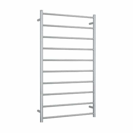 Thermorail 240V Straight 700 Round Ladder Heated Towel Rail - SR69M Polished Stainless Steel