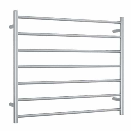 Thermorail 240V Straight 900 Round Ladder Heated Towel Rail - SR93M Polished Stainless Steel