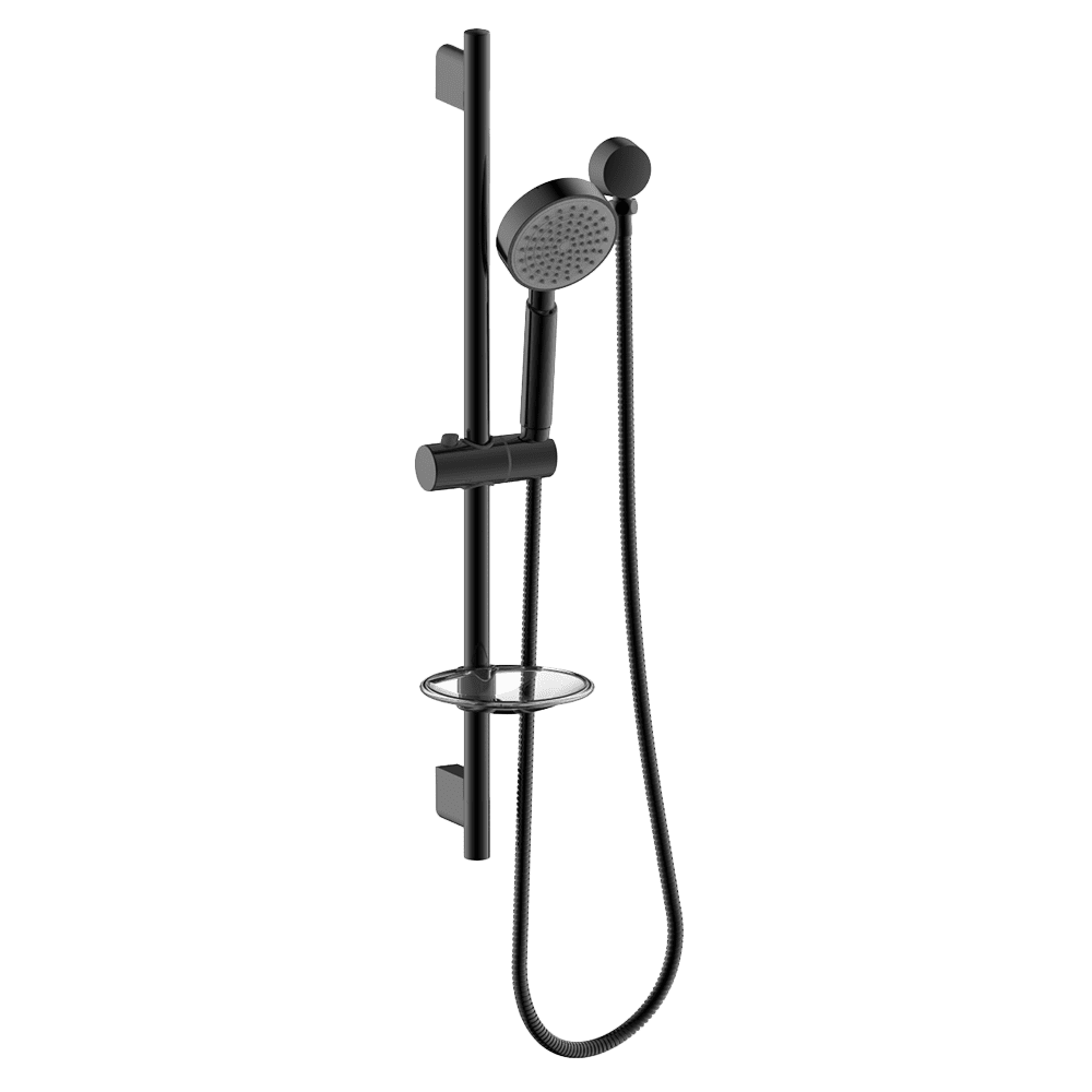 Gareth Ashton ABS Round Rail Shower Single Function – Black