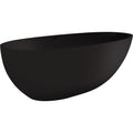 Fienza Bahama 1685mm Freestanding Stone Bath with Overflow - Matte Black - ST03-MB