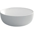 Fienza Shinto 1350mm Freestanding Stone Bath With Overflow - Matte White - ST13