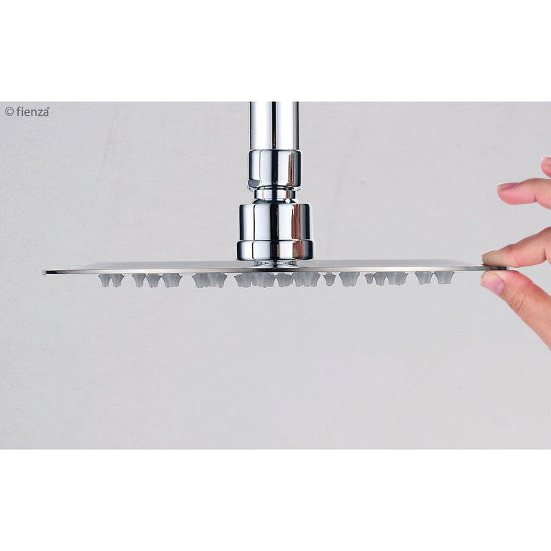 Fienza Slice Square 400mm Shower Head - Chrome