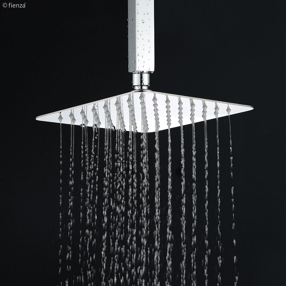 Fienza Slice Square 400mm Shower Head - Chrome - 411128