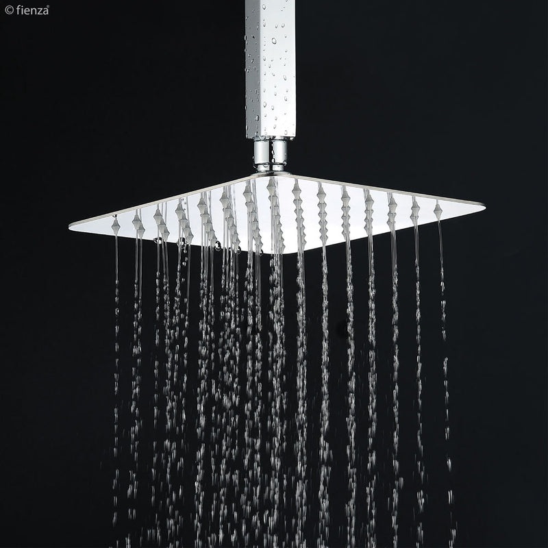 Fienza Slice Square 400mm Shower Head - Chrome