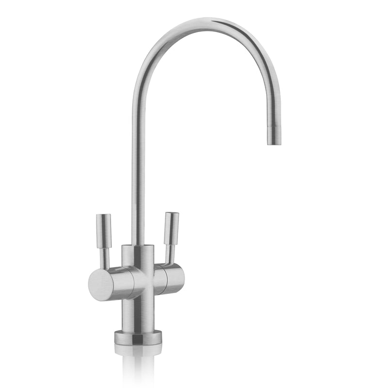 Billi B3000 Chilled & Sparkling Tap with Dual Levered Slimline Dispenser - Brushed Chrome