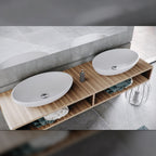 Dadoquartz - London Counter-Top/Under-Mount 550 - Gloss White - SWMBAS63-S