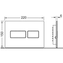 TECEsolid Flush Plate - Stainless Steel