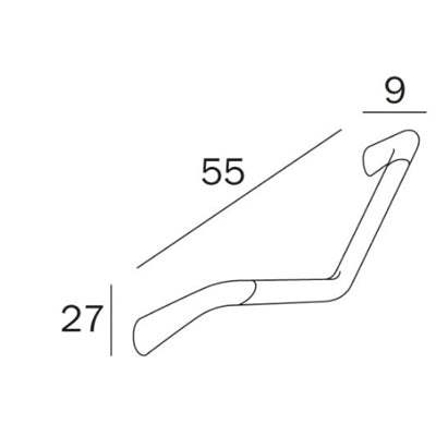 Inda Grab Bar Chrome 55cm - AH992A CR