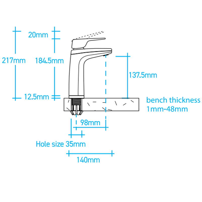 Billi B5000 with XL Levered Dispenser Boiling & Chilled Brushed